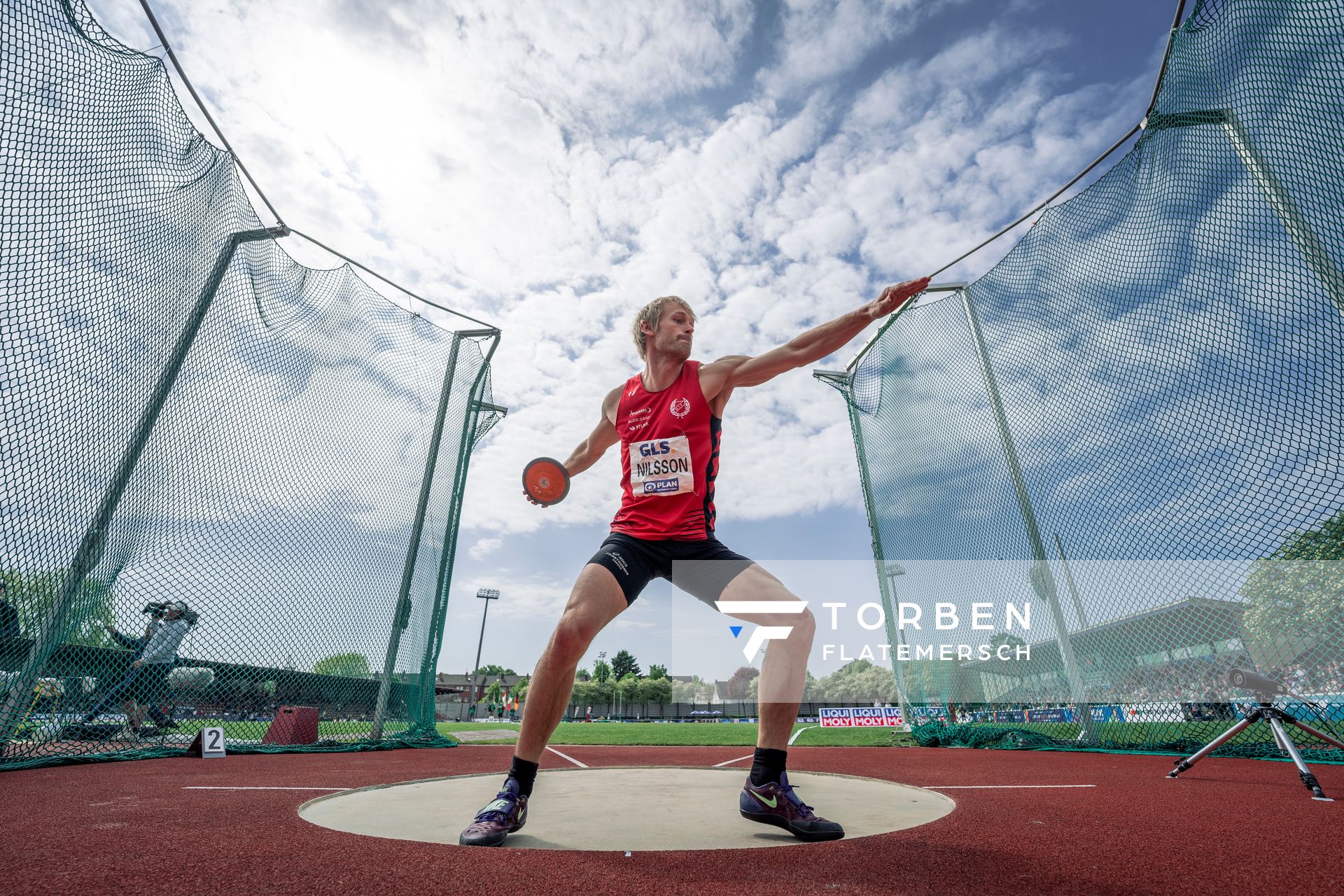Marcus Nilsson (SWE) beim Diskuswurf am 08.05.2022 beim Stadtwerke Ratingen Mehrkampf-Meeting 2022 in Ratingen